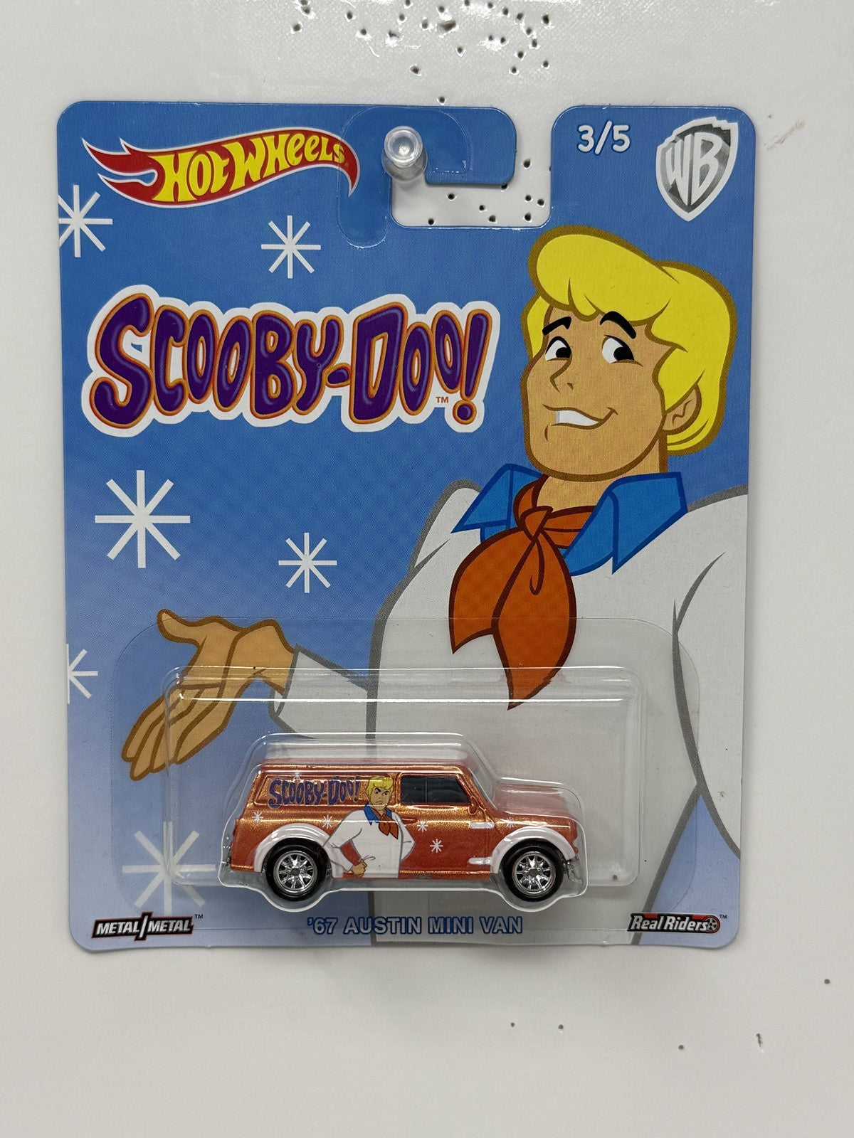 Hot Wheels Scooby-Doo 1967 Austin Mini Van 1:64 Diecast Real Riders