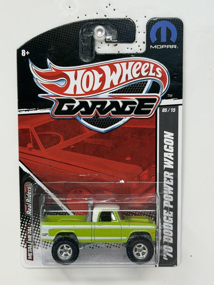 Hot Wheels Garage 1970 Dodge Power Wagon 1:64 Diecast Real Riders