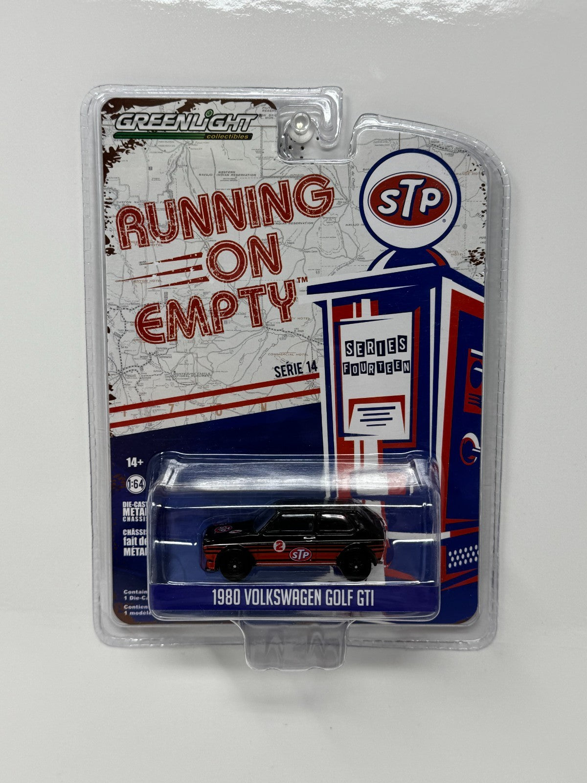 Greenlight Running On Empty 1980 Volkswagen Golf GTI STP 1:64 Diecast