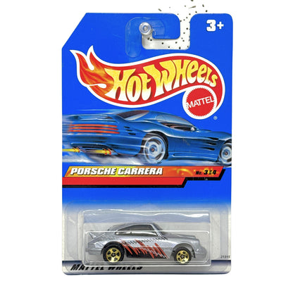 Hot Wheels Porsche Carrera 1:64 Diecast Silver Decal