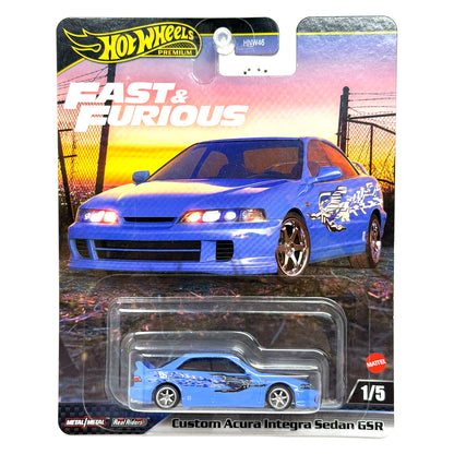 Hot Wheels Premium Fast & Furious Custom Acura Integra Sedan GSR 1:64 Diecast