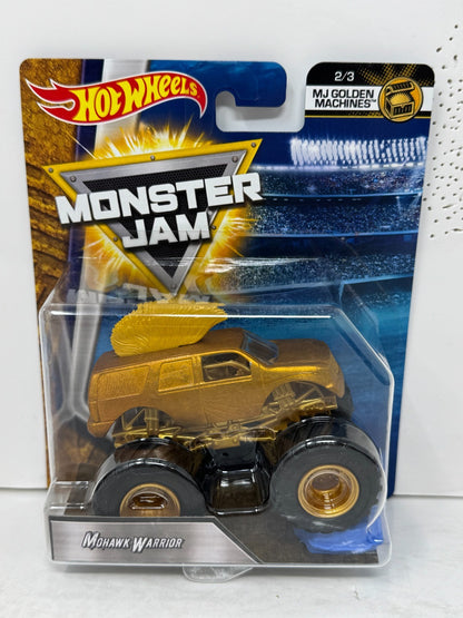 Hot Wheels Monster Trucks Mohawk Warrior MJ Golden Machines 1:64 Diecast