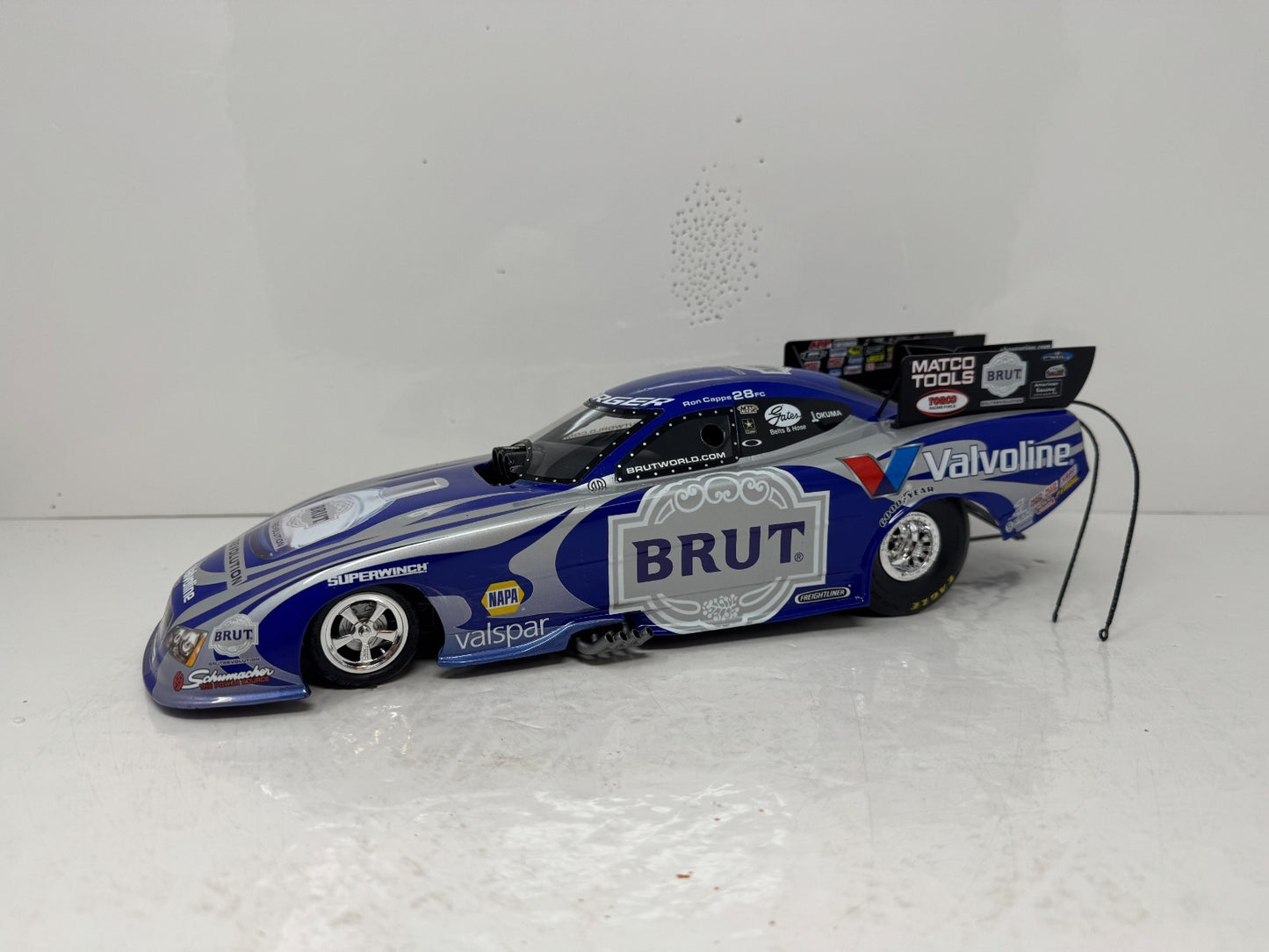 Milestone Ron Capps NHRA Brut Revolution Dodge Charger Funny Car 1:16 Scale
