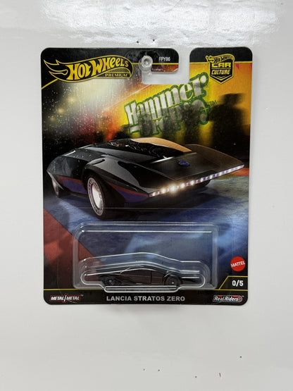 Hot Wheels Premium Hammer Drop Lancia Stratos Zero CHASE 0/5 1:64 Diecast