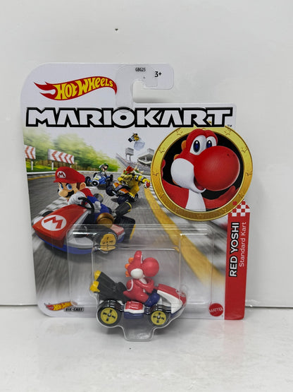 Hot Wheels Mario Kart Red Yoshi Standard Kart 1:64 Diecast