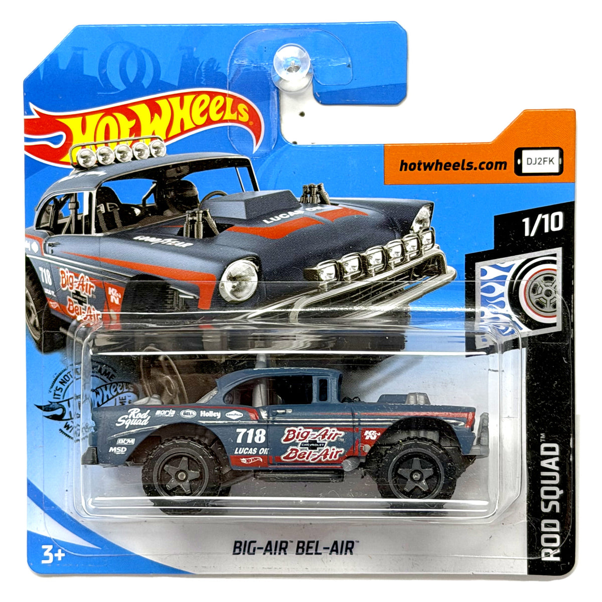 Hot Wheels Rod Squad Big-Air Bel-Air Gray 1:64 Diecast Short Card