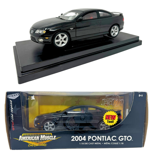 American Muscle 2004 Pontiac GTO Ertl 1:18 Diecast Black 1 of 5000 Limited