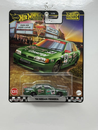 Hot Wheels Premium Boulevard #135 1994 Nissan Primera 1:64 Diecast