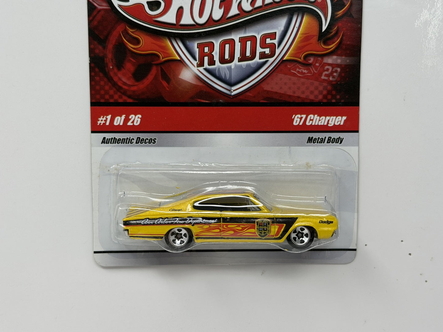 Hot Wheels Fire Rods 1967 Dodge Charger 1:64 Diecast