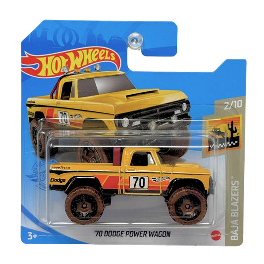 Hot Wheels Baja Blazers 1970 Dodge Power Wagon 1:64 Diecast Short Card