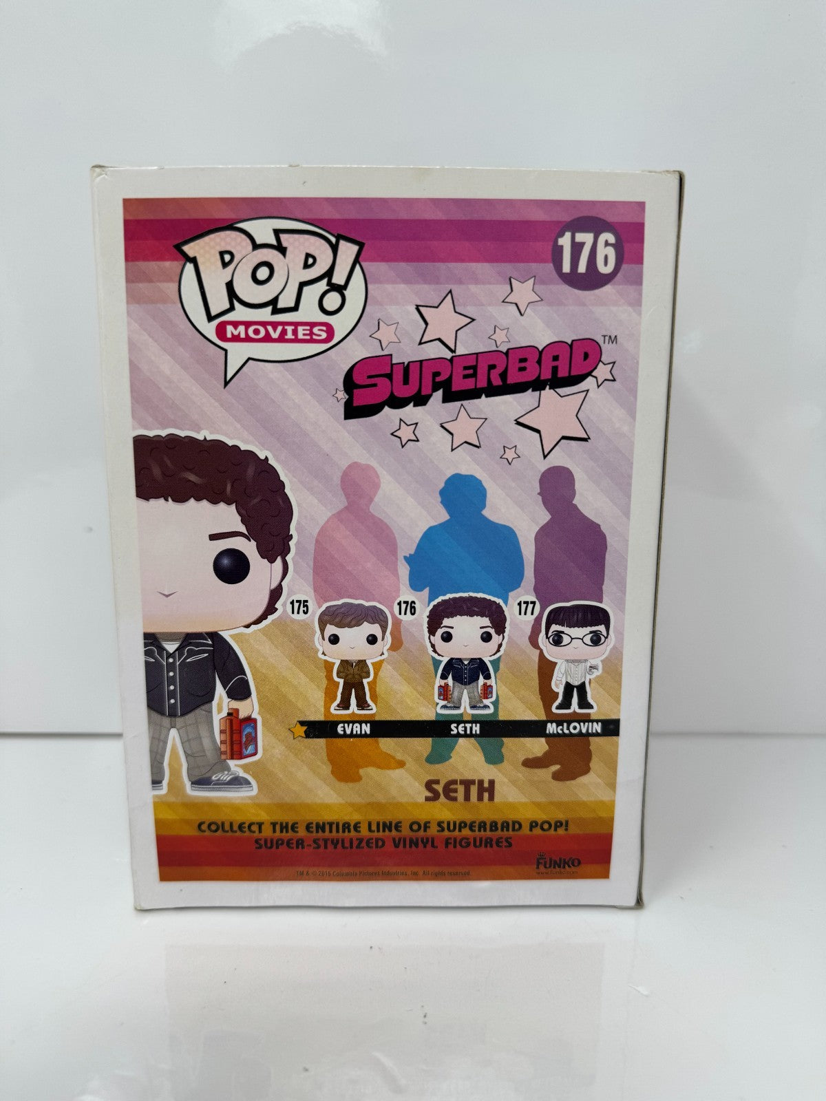 Funko Pop! Movies Superbad #176 Seth Vinyl Figure Damaged Box