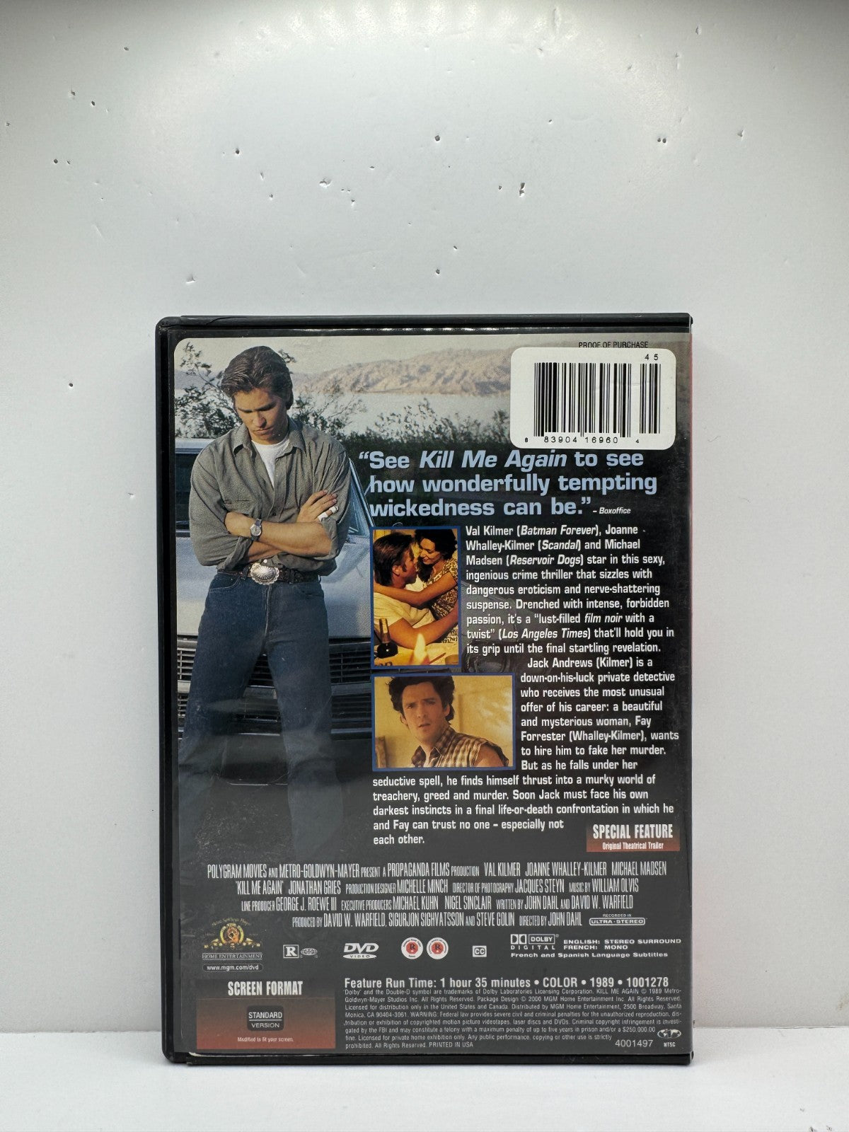 Kill Me Again (DVD) Val Kilmer Thriller