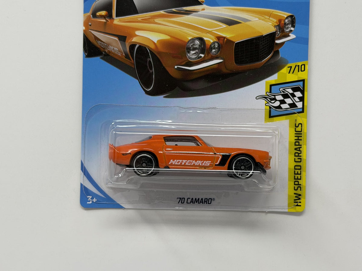 Hot Wheels HW Speed Graphics 1970 Chevrolet Camaro 1:64 Diecast Orange