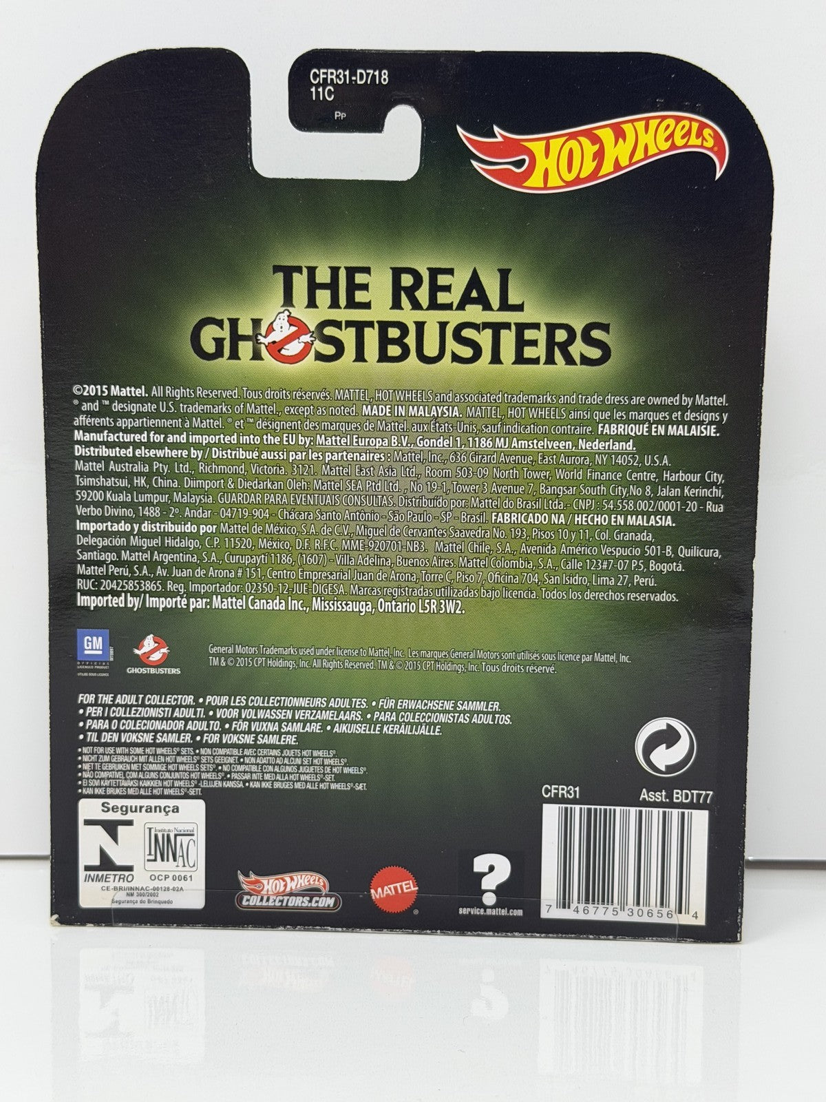 Hot Wheels Retro Entertainment Real Ghostbusters Ecto-1 Cartoon Car 1:64 Diecast