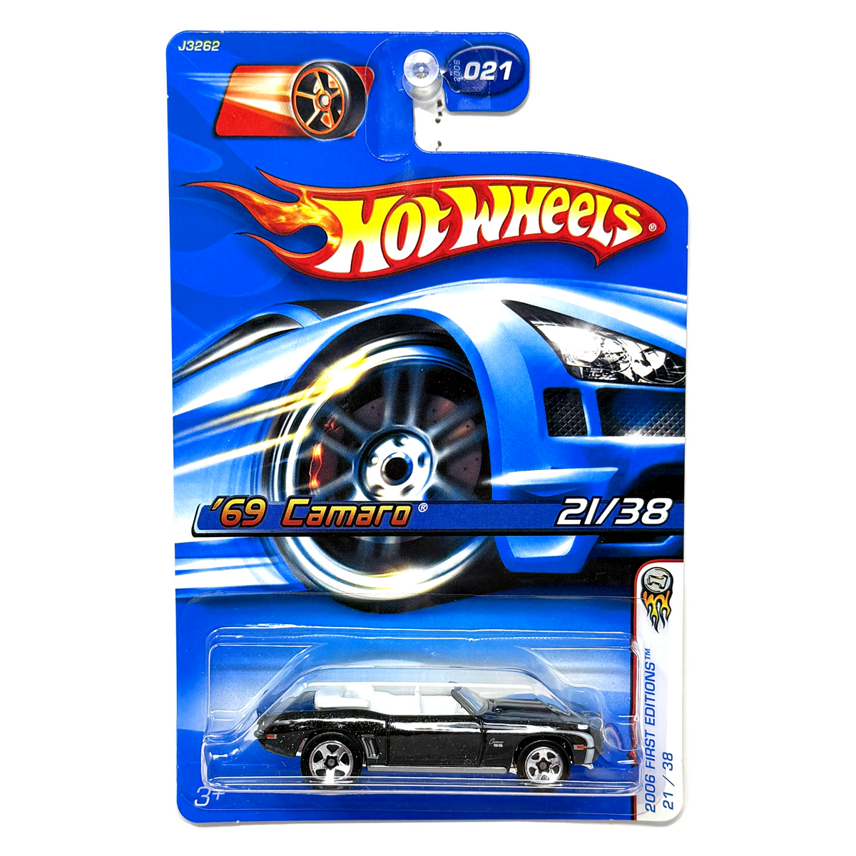 Hot Wheels 2006 First Editions 1969 Chevrolet Camaro 1:64 Diecast Black WV2