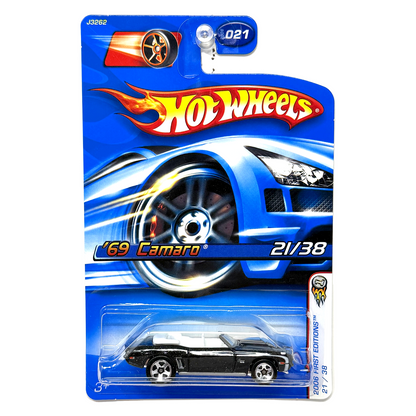 Hot Wheels 2006 First Editions 1969 Chevrolet Camaro 1:64 Diecast Black WV2