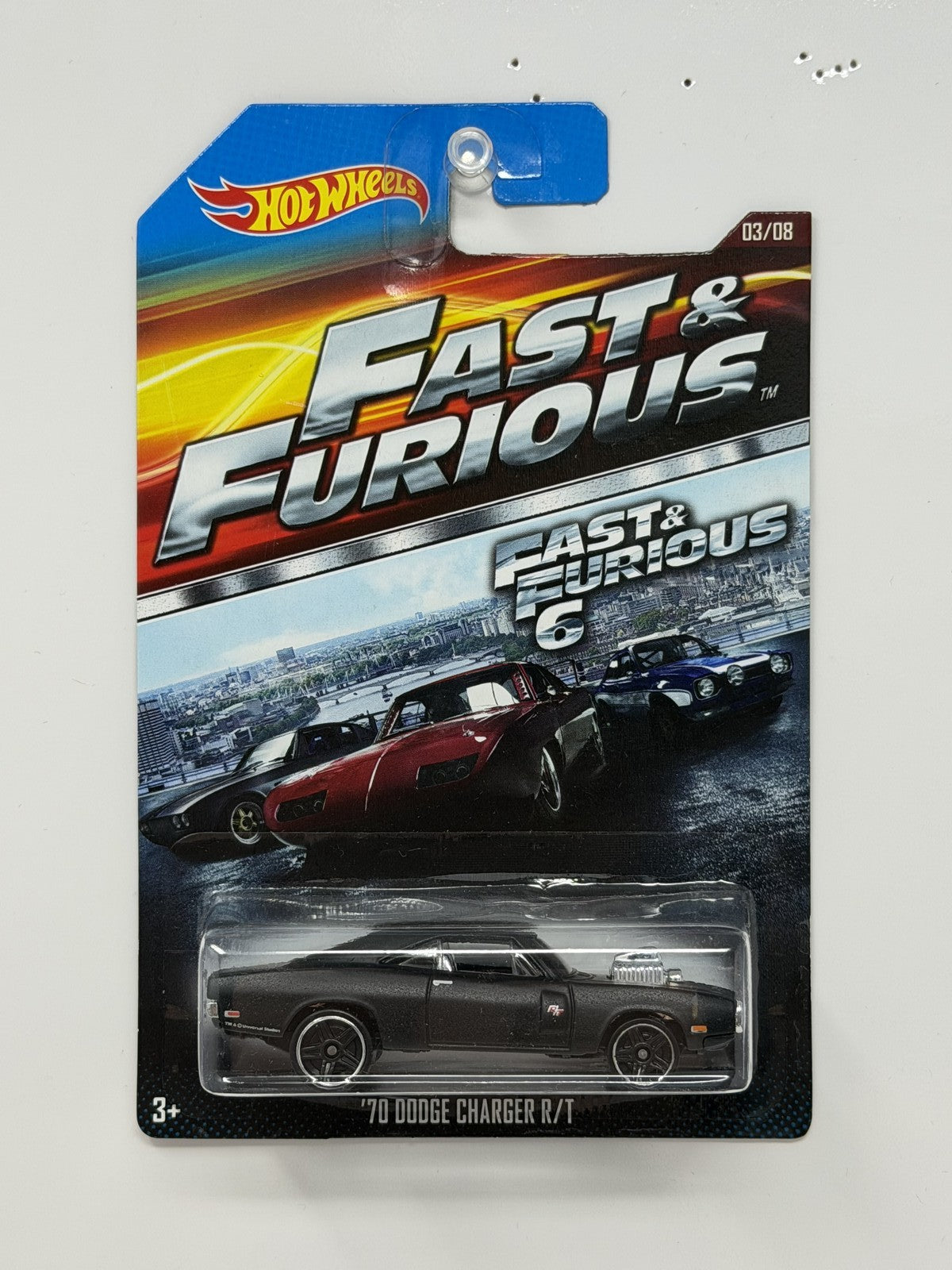 Hot Wheels Fast & Furious 6 1970 Dodge Charger R/T 1:64 Diecast Black