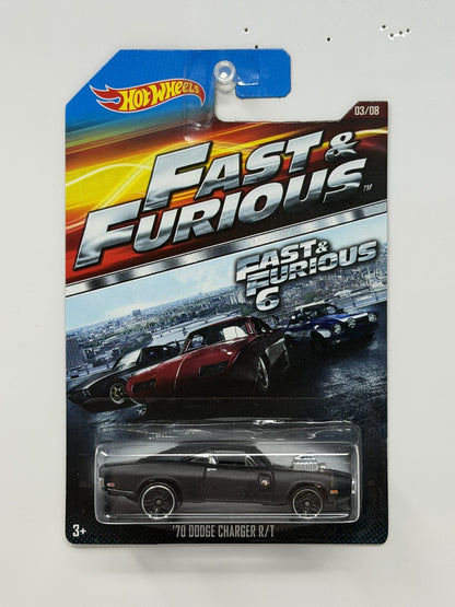 Hot Wheels Fast & Furious 6 1970 Dodge Charger R/T 1:64 Diecast Black