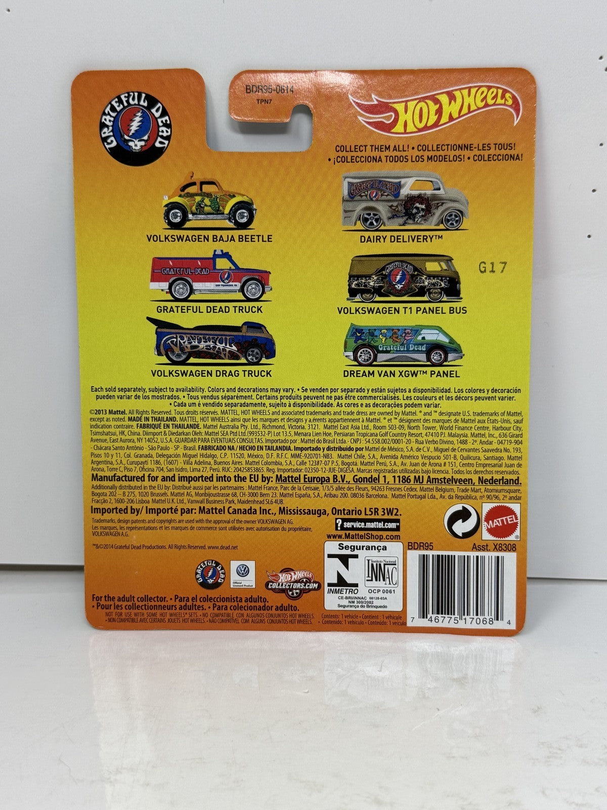 Hot Wheels Grateful Dead Dream Van XGW Panel 1:64 Diecast Real Riders