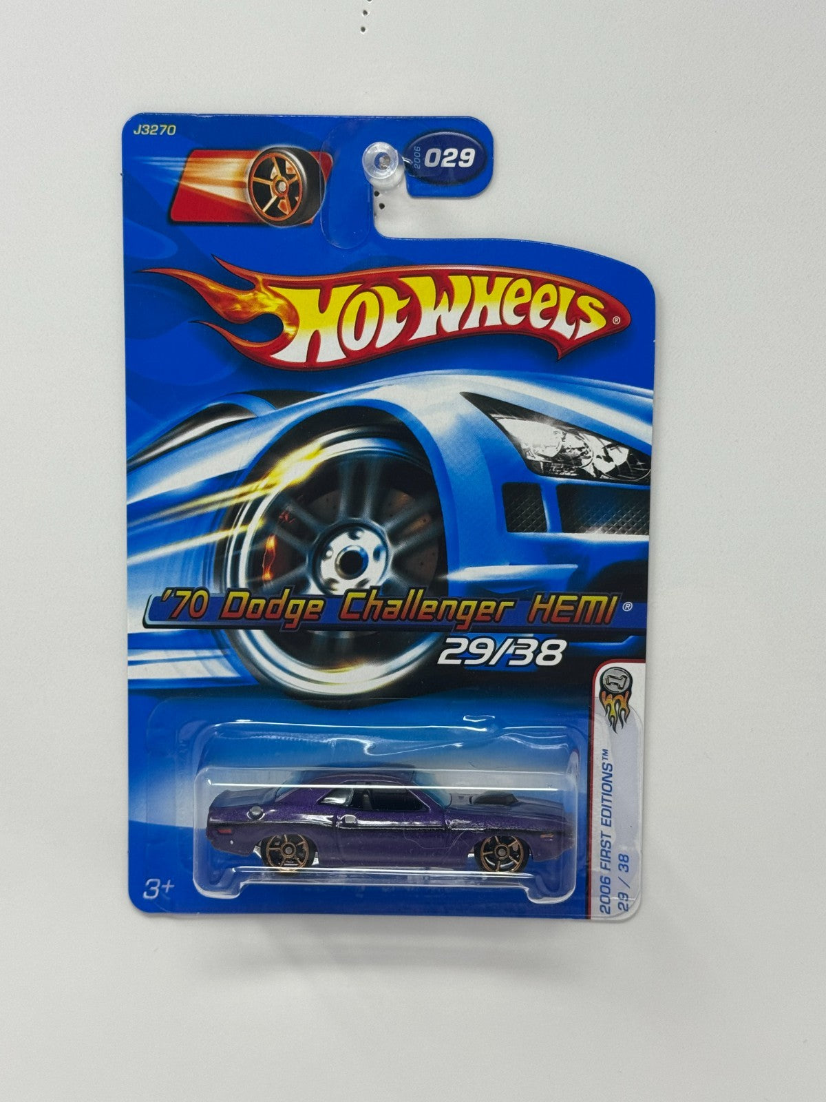 Hot Wheels First Editions 1970 Dodge Challenger HEMI 1:64 Diecast Purple V2