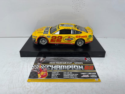 Lionel Nascar #22 Joey Logano Shell Pennzoil Champion 2022 Mustang 1:24 Diecast