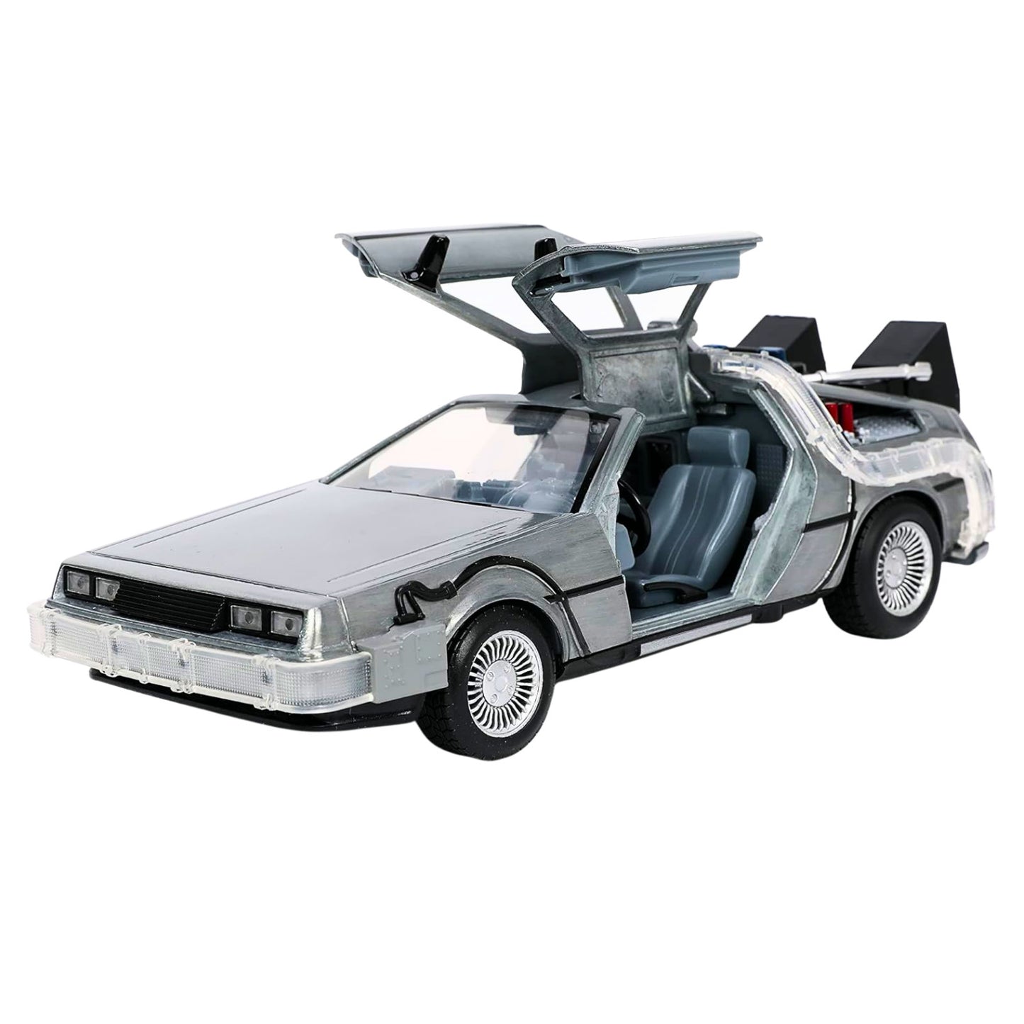 Jada Back to the Future Time Machine DeLorean w/ Lights 1:24 Diecast