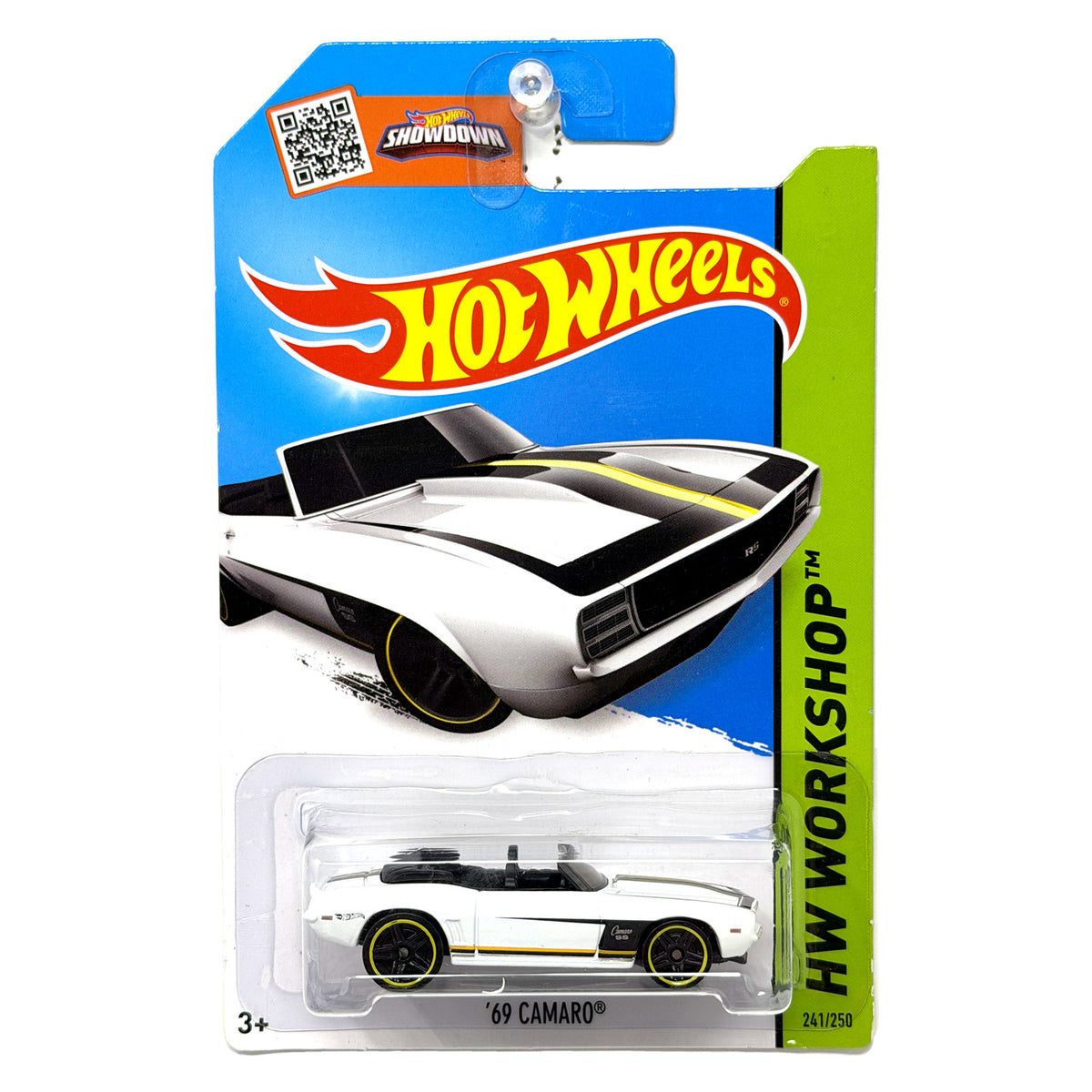 Hot Wheels HW Workshop 1969 Chevrolet Camaro 1:64 Diecast White
