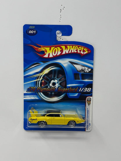 Hot Wheels First Editions 1970 Plymouth Superbird 1:64 Diecast Yellow V2