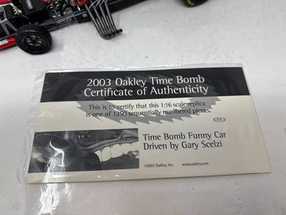 Milestone Gary Scelzi NHRA Oakley Time Bomb Dodge Stratus Funny Car 1:16 Scale