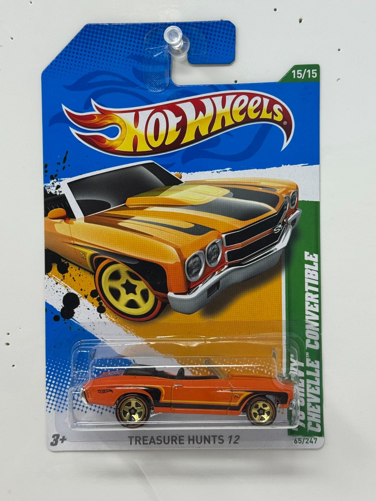 Hot Wheels Treasure Hunt 1970 Chevy Chevelle SS Convertible 1:64 Diecast
