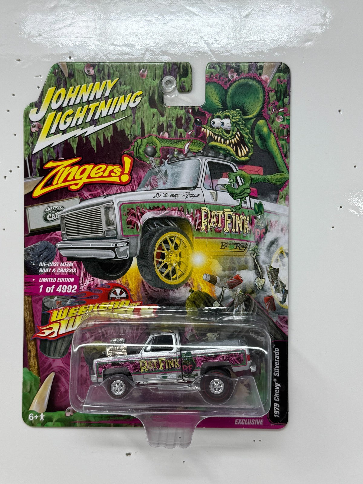 Johnny Lightning Rat Fink 1979 Chevy Silverado Weekend of Wheels 1:64 Diecast