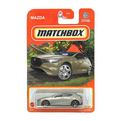Matchbox 2019 Mazda3 1:64 Diecast Silver