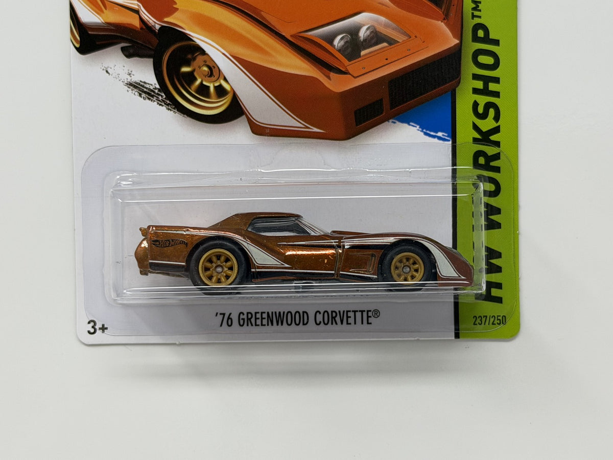 Hot Wheels Super Treasure Hunt 1976 Greenwood Corvette 1:64 Diecast STH