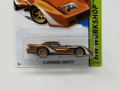 Hot Wheels Super Treasure Hunt 1976 Greenwood Corvette 1:64 Diecast STH