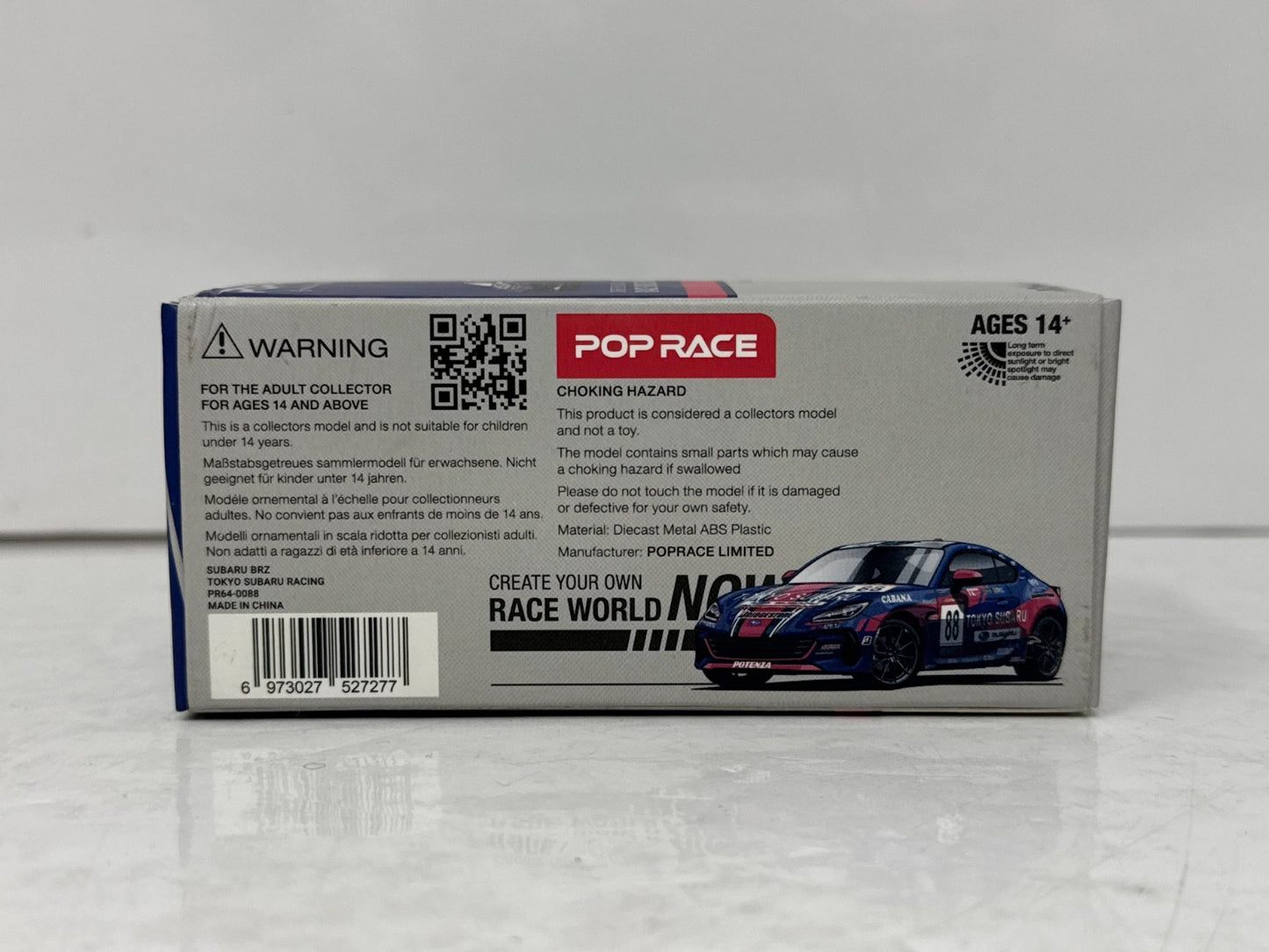 Pop Race Subaru BRZ Tokyo Subaru #88 1:64 Diecast