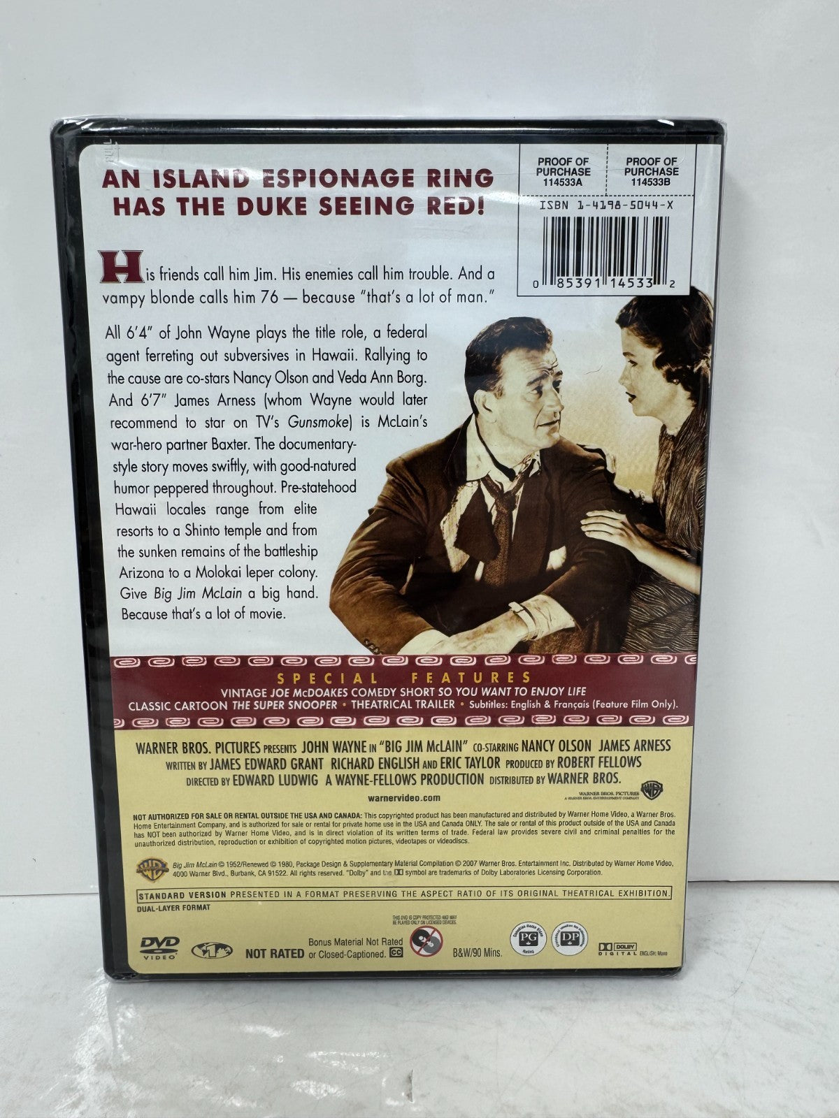Big Jim McLain (DVD) Action Brand New and Sealed!!!