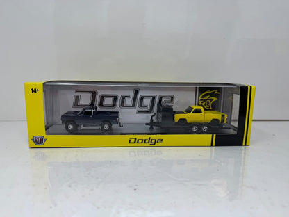 M2 Machines Auto Haulers Dodge Power Wagon & Dodge Adventurer 150 1:64 Diecast