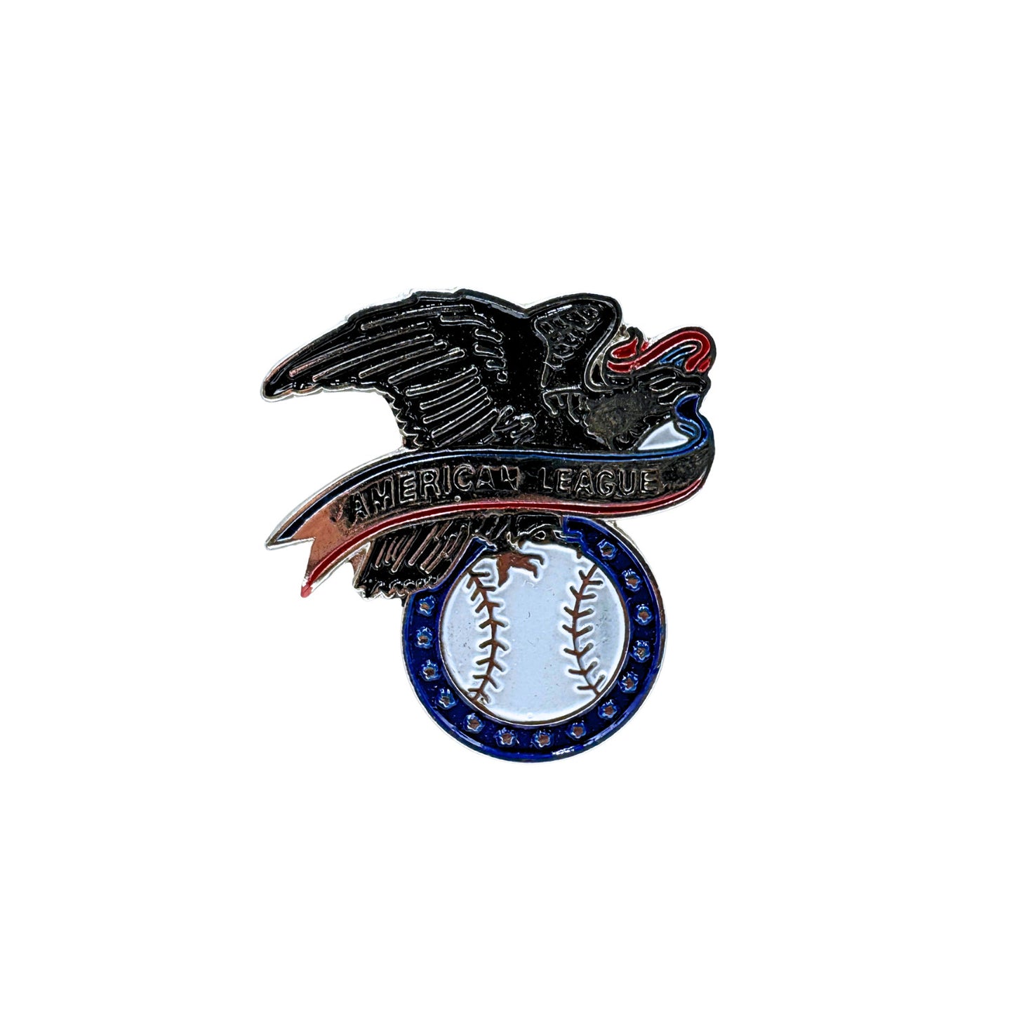 Vintage MLB American League Logo Lapel Pin Baseball Eagle Logo Pin