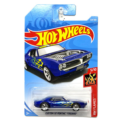 Hot Wheels Flames 1967 Pontiac Firebird 1:64 Diecast Blue