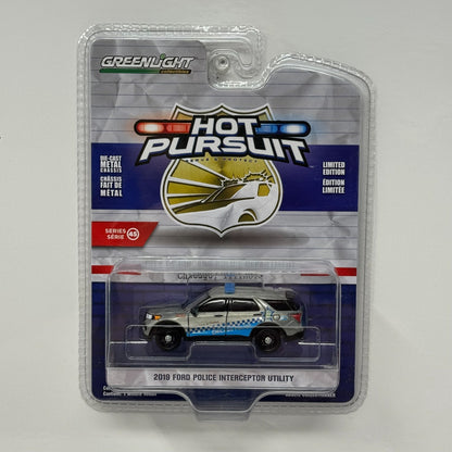 Greenlight Hot Pursuit 2019 Ford Police Interceptor RAW CHASE 1:64 Diecast