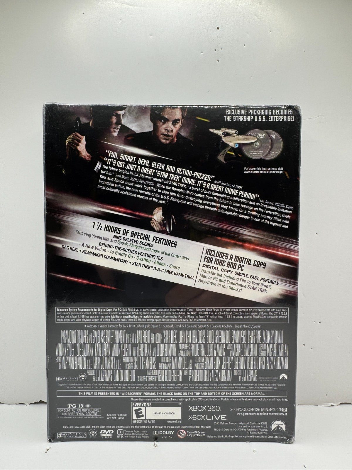 Star Trek U.S.S. Enterprise Special Edition (DVD) Chris Pine Sci-Fi Sealed!!!