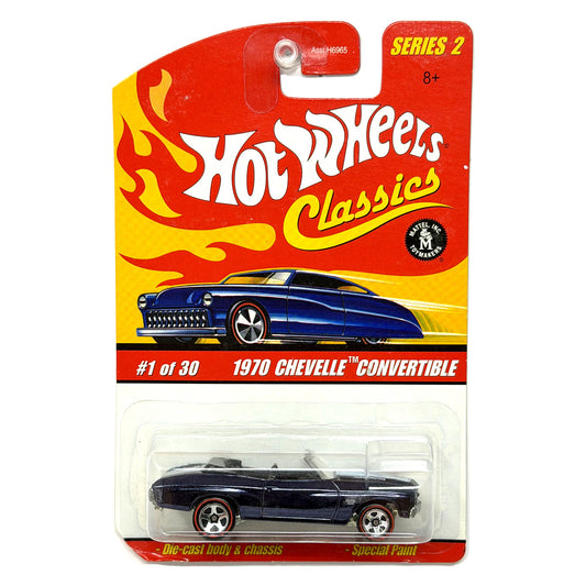 Hot Wheels Classics Series 2 1970 Chevelle Convertible 1:64 Diecast Black
