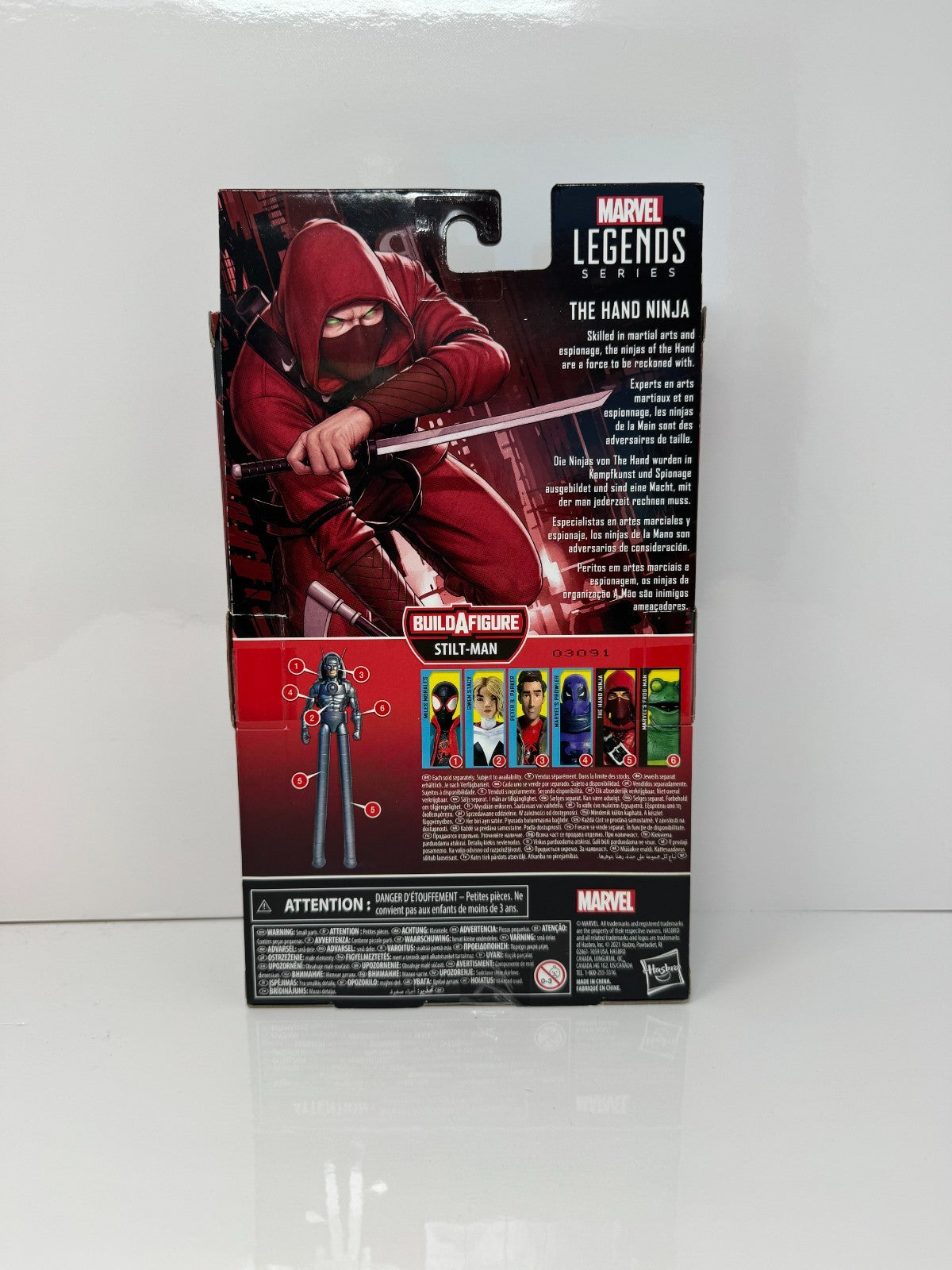 Marvel Legends Spider-Man The Hand Ninja Action Figure w/ Stilt-Man BAF Piece