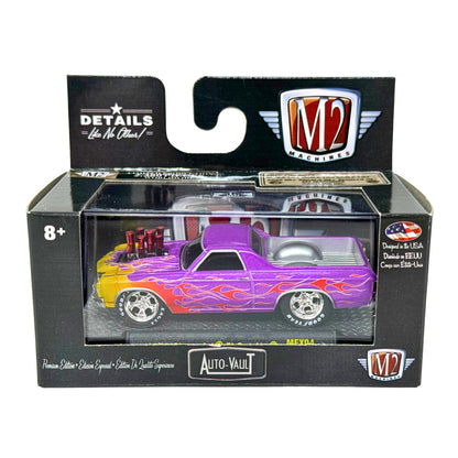 M2 Machines 1970 Chevrolet El Camino Auto-Vault Flames 1:64 Diecast