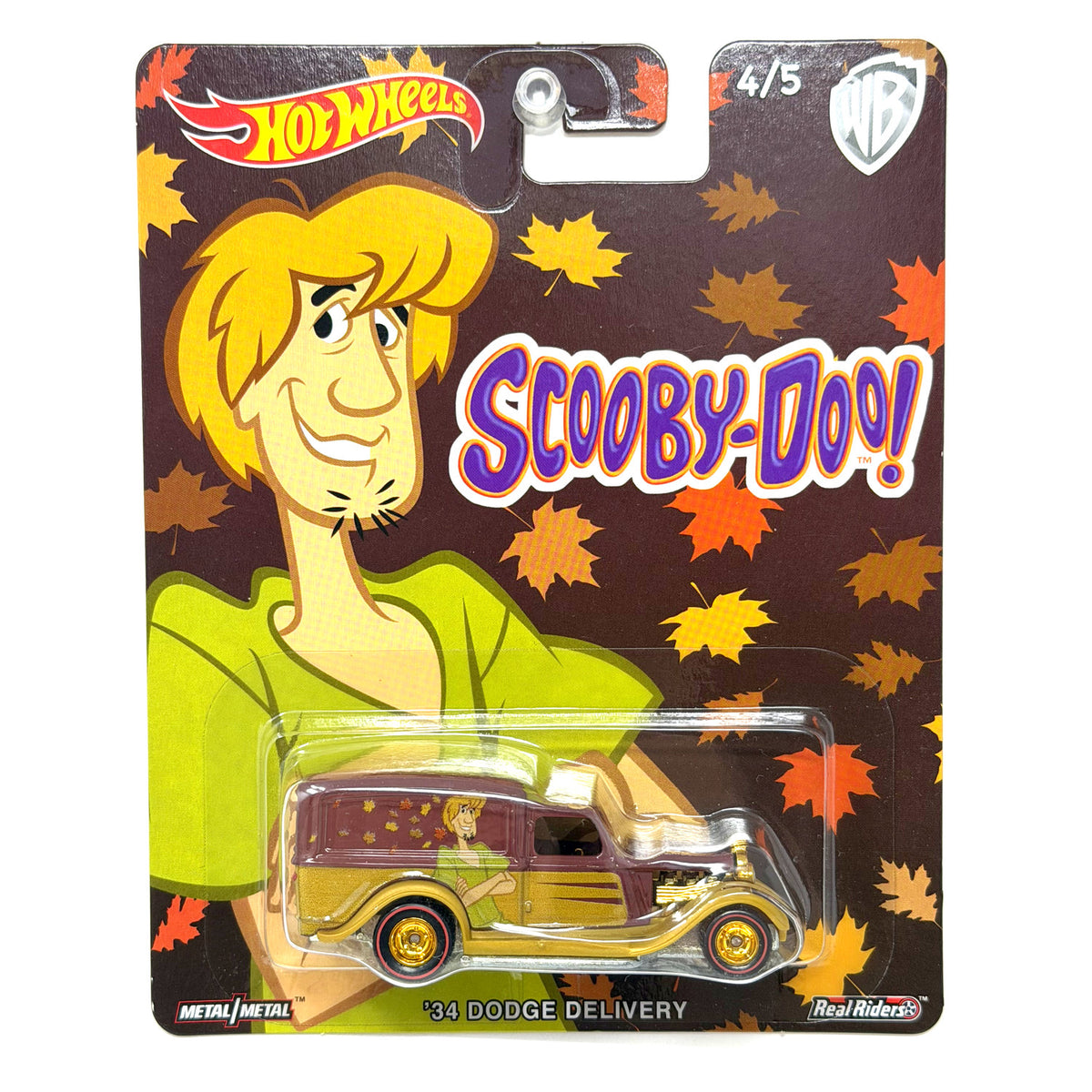 Hot Wheels Scooby-Doo 1934 Dodge Delivery 1:64 Diecast Real Riders