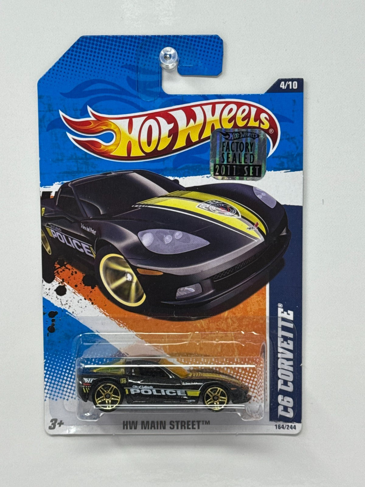 Hot Wheels HW Main Street Chevy C6 Corvette Police 1:64 Diecast Factory Sealed