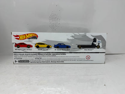 Hot Wheels Premium 90's JDM Tuner 4-Pack Collector Diorama Set 1:64 Diecast