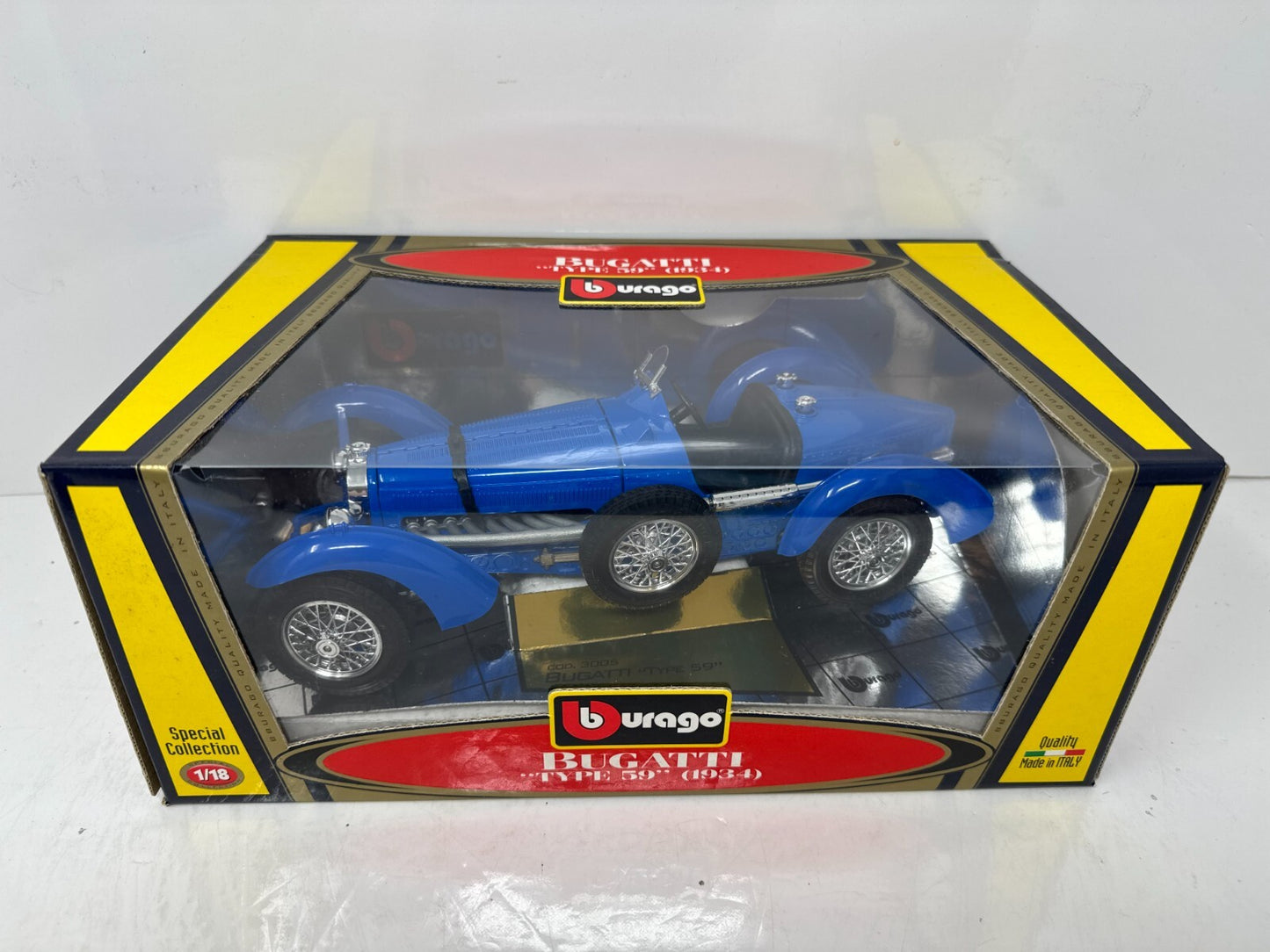 Bburago 1934 Bugatti Type 59 Special Collection 1:18 Diecast