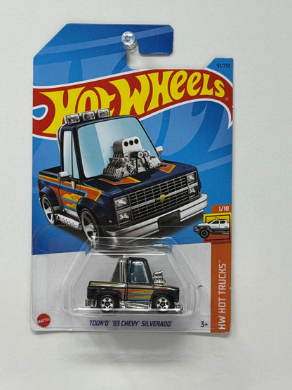 Hot Wheels HW Hot Trucks Toon’d 1983 Chevy Silverado Cartoon 1:64 Diecast