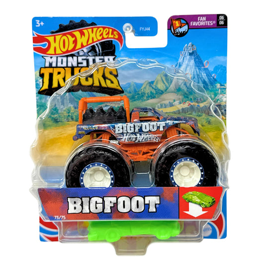Hot Wheels Monster Trucks Bigfoot 1:64 Diecast Fan Favorites Ride Truck